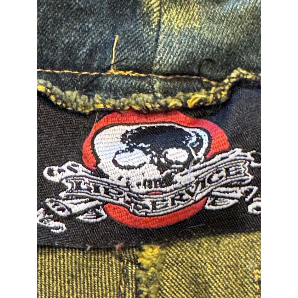 36 Lip Service Bleach Splatter Jeans Y2K Punk Goth Industrial Rave Pants USA Men - Picture 3 of 12